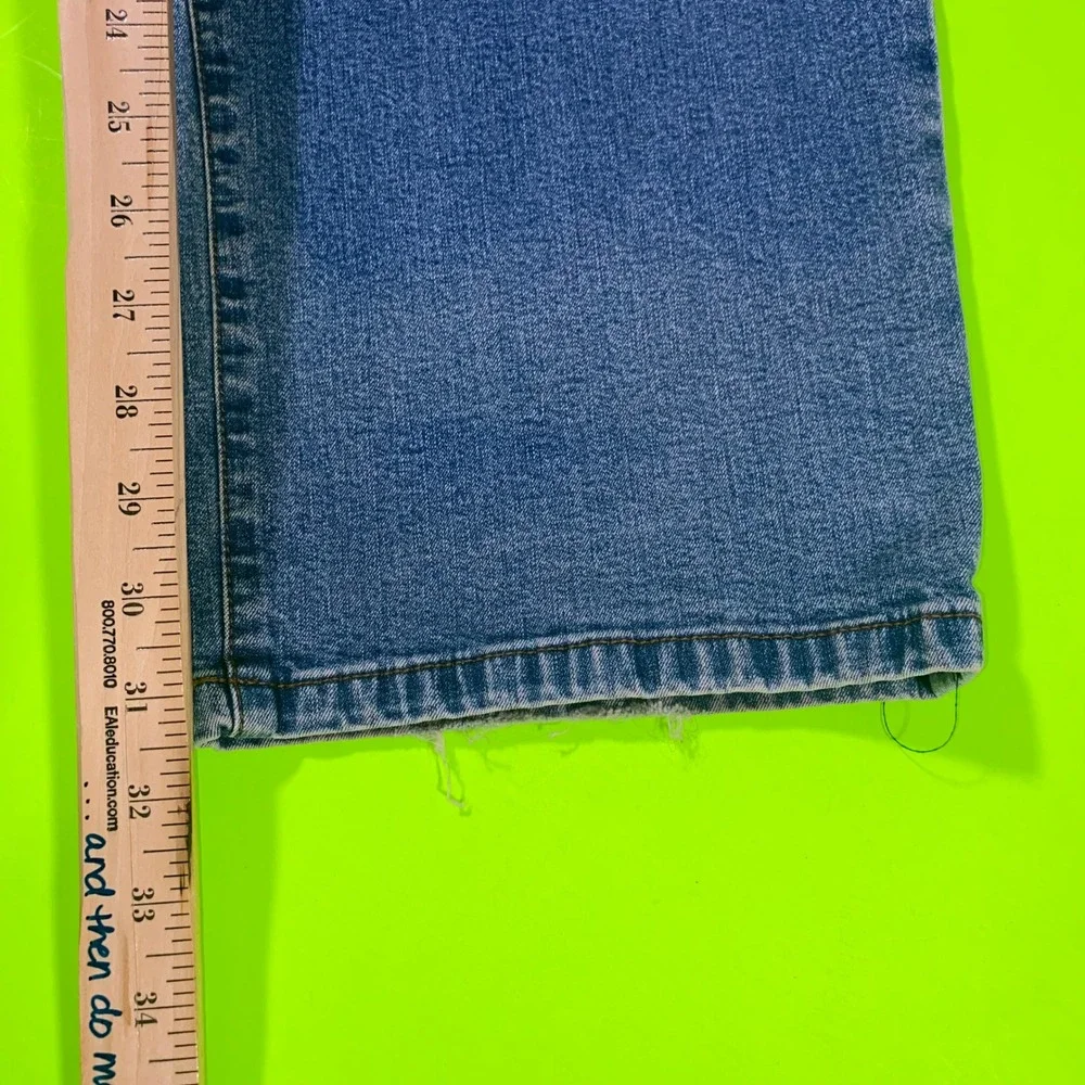 Lauren Ralph Lauren Jeans Co Womens 20W‎ Medium Wash Straight Leg Denim Blue